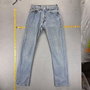 Vintage Levis Jeans Womens Light Wash Straight Button Fly USA Fits 26x33